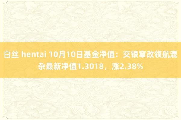 白丝 hentai 10月10日基金净值：交银窜改领航混杂最新净值1.3018，涨2.38%