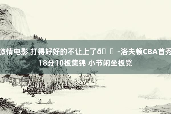激情电影 打得好好的不让上了😭洛夫顿CBA首秀18分10板集锦 小节闲坐板凳