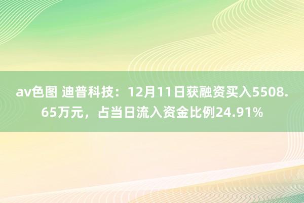 av色图 迪普科技：12月11日获融资买入5508.65万元，占当日流入资金比例24.91%