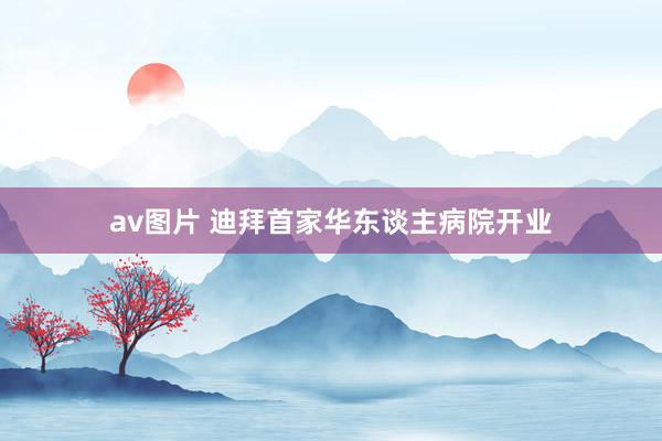 av图片 迪拜首家华东谈主病院开业