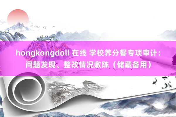 hongkongdoll 在线 学校养分餐专项审计：问题发现、整改情况敷陈（储藏备用）