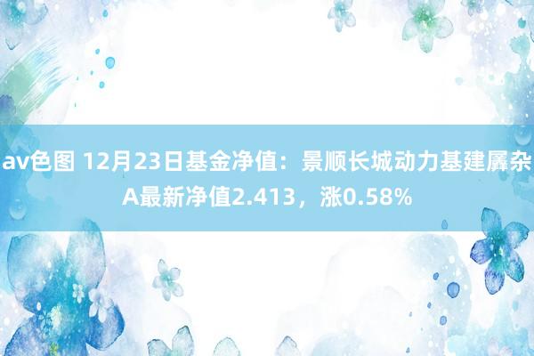 av色图 12月23日基金净值：景顺长城动力基建羼杂A最新净值2.413，涨0.58%