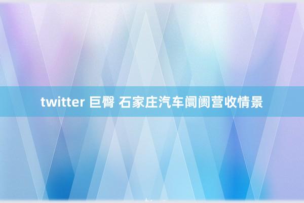 twitter 巨臀 石家庄汽车阛阓营收情景