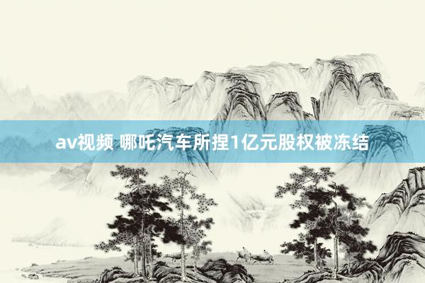 av视频 哪吒汽车所捏1亿元股权被冻结