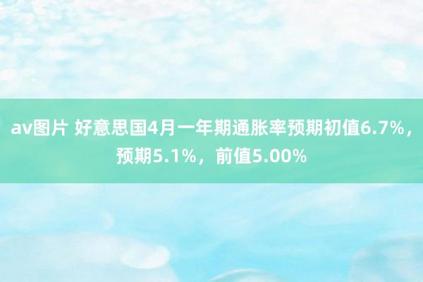 av图片 好意思国4月一年期通胀率预期初值6.7%，预期5.1%，<a href=