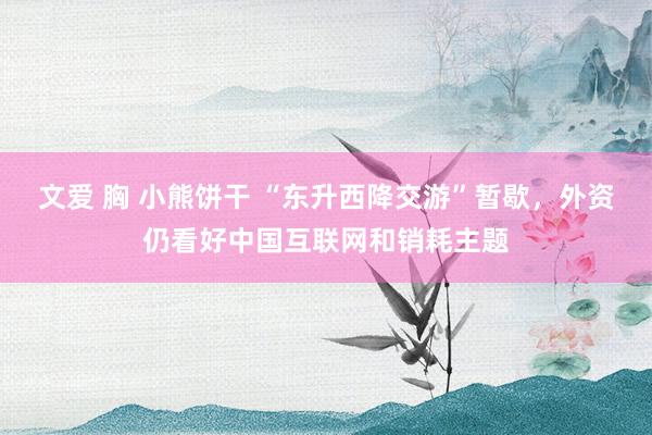 文爱 胸 小熊饼干 “东升西降交游”暂歇，外资仍看好中国互联网和销耗主题